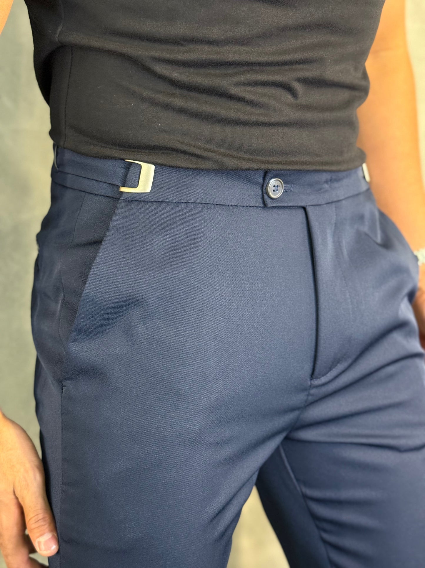 CALÇA VIENA AJUSTE CATRACA URBAN MARINHO
