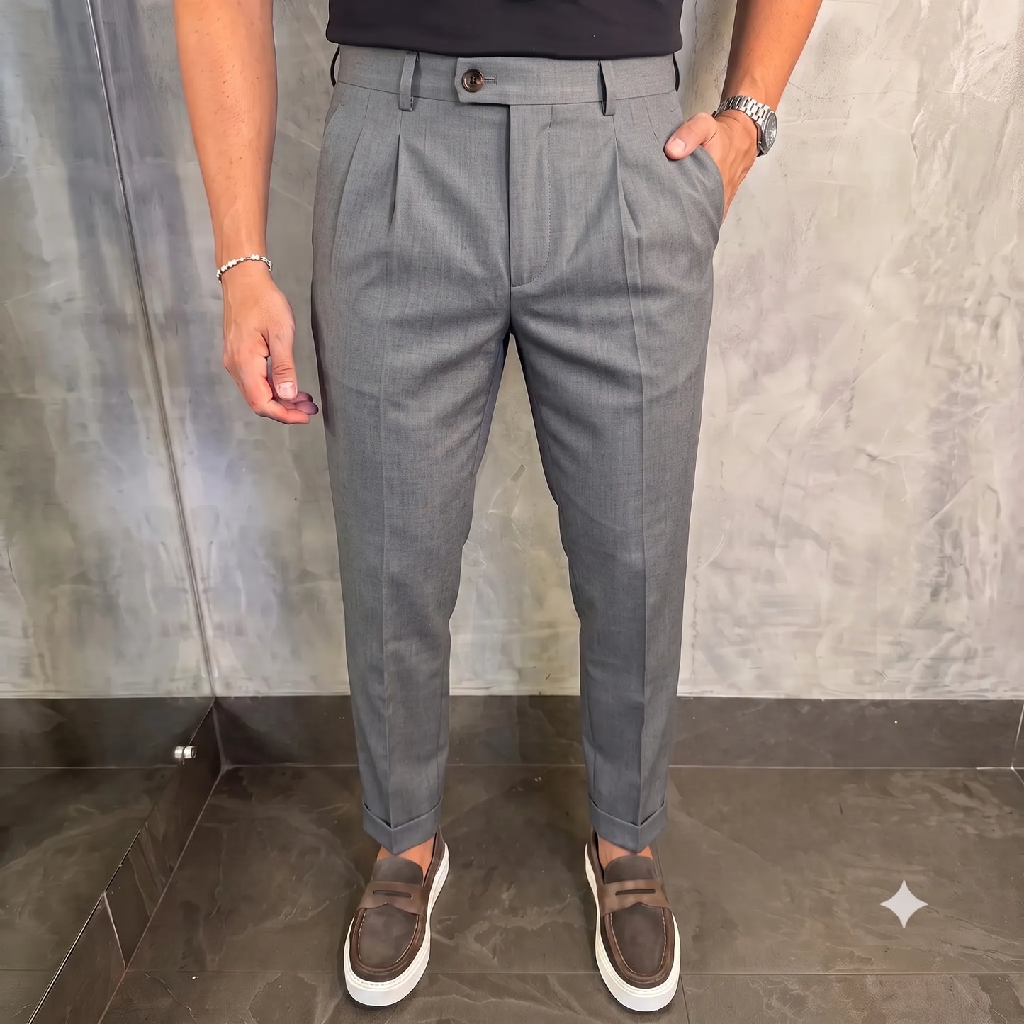 Calça Alfaiataria Urban - Malha Masculina Super Stretch