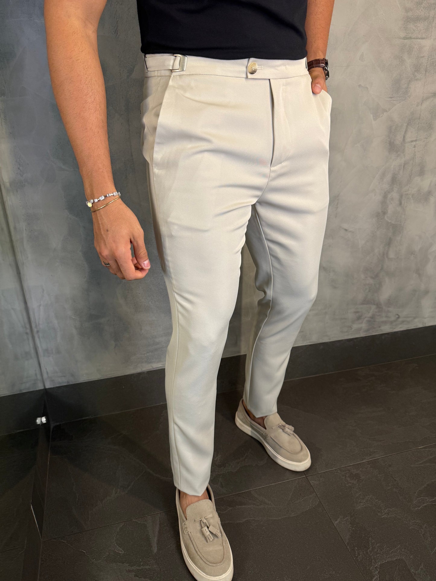 CALÇA VIENA AJUSTE CATRACA URBAN AREIA