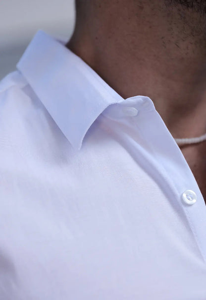 Camisa Masculina Manga Longa Slim Branca