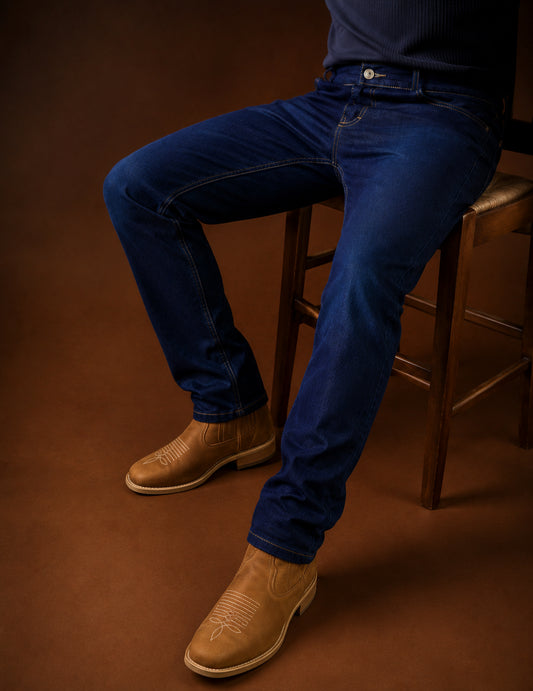 Calça Jeans Country Urban - 100% Algodão + Elastano, Estica bem - Estilo Cowboy, Fazenda, Campo, Trabalho, Rodeio