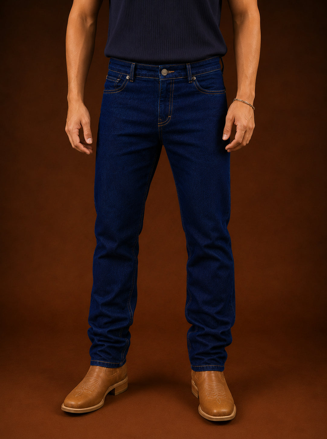 Calça Jeans Country Urban - 100% Algodão + Elastano, Estica bem - Estilo Cowboy, Fazenda, Campo, Trabalho, Rodeio