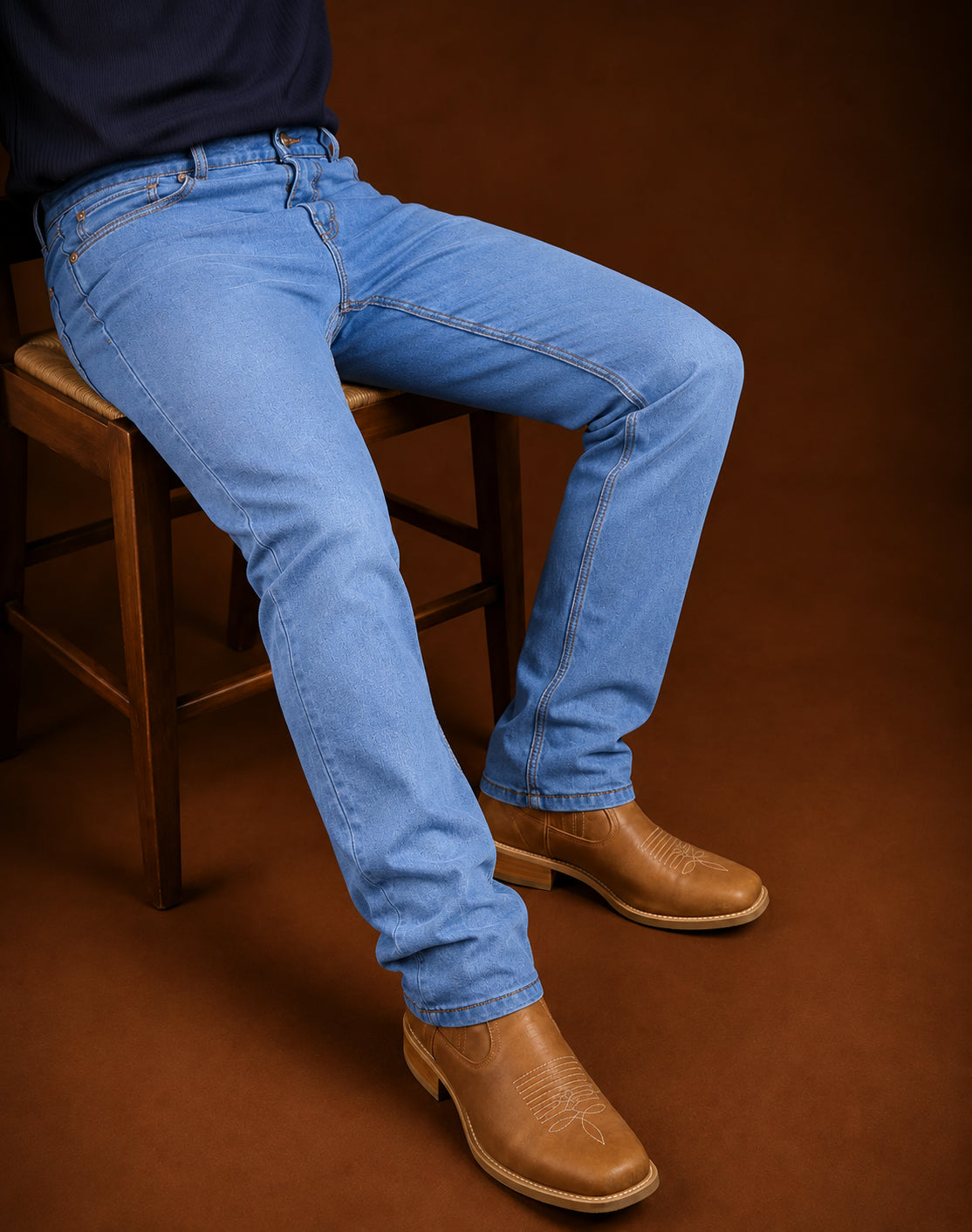 Calça Jeans Country Urban - 100% Algodão + Elastano, Estica bem - Estilo Cowboy, Fazenda, Campo, Trabalho, Rodeio