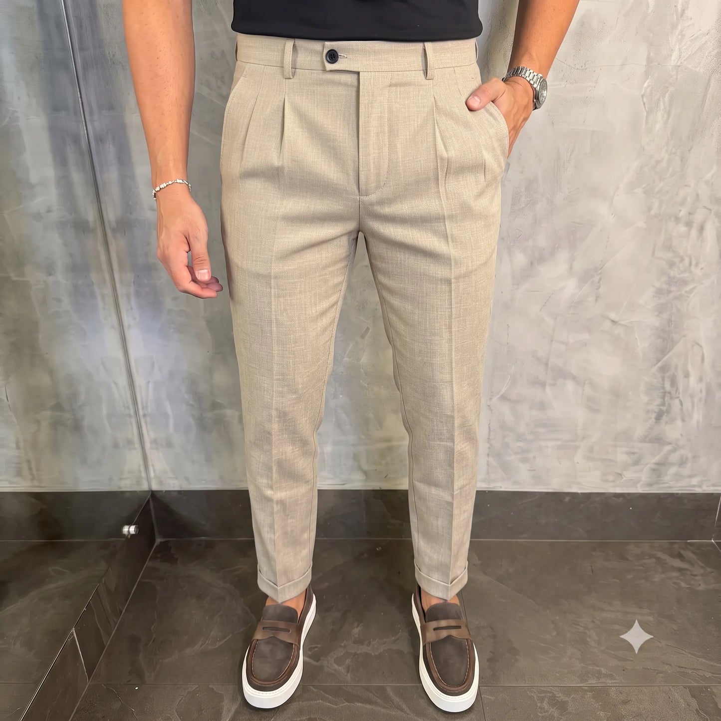 Calça Alfaiataria Urban - Malha Masculina Super Stretch