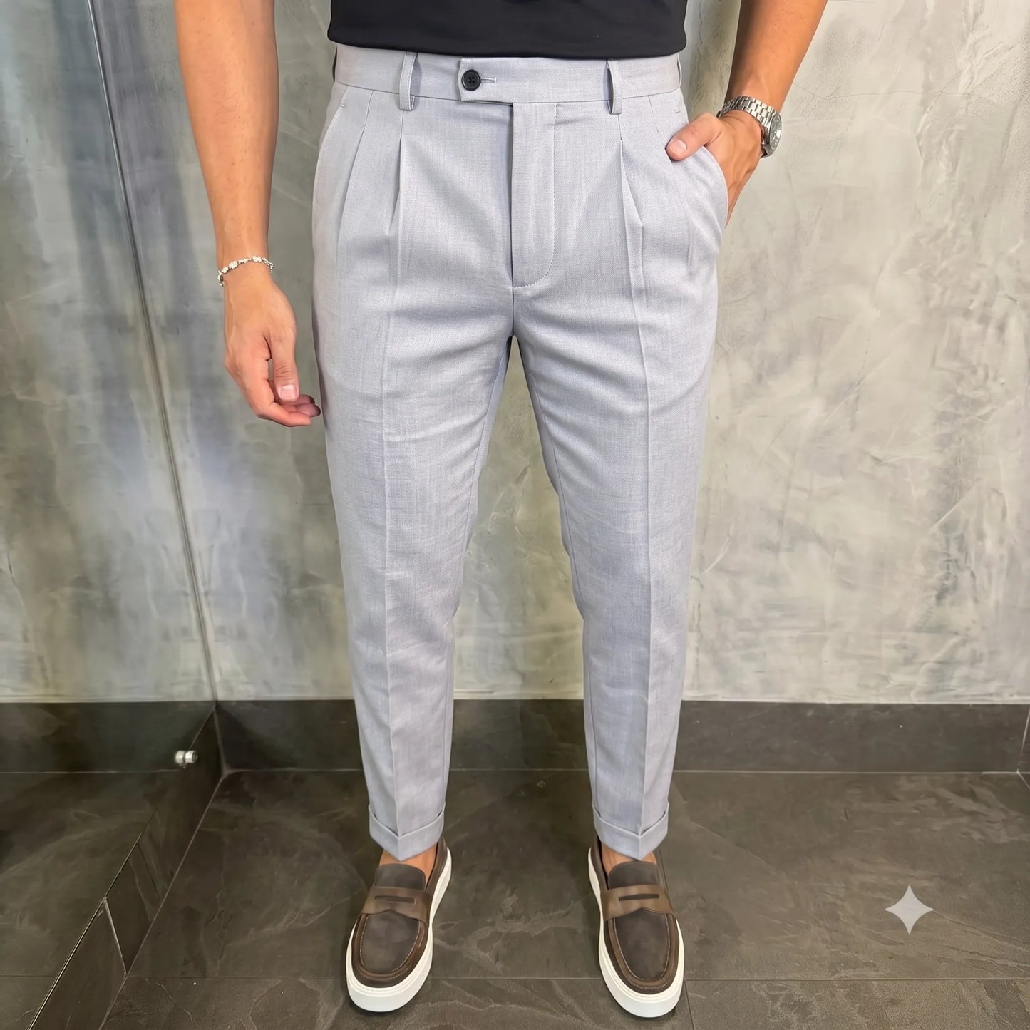 Calça Alfaiataria Urban - Malha Masculina Super Stretch