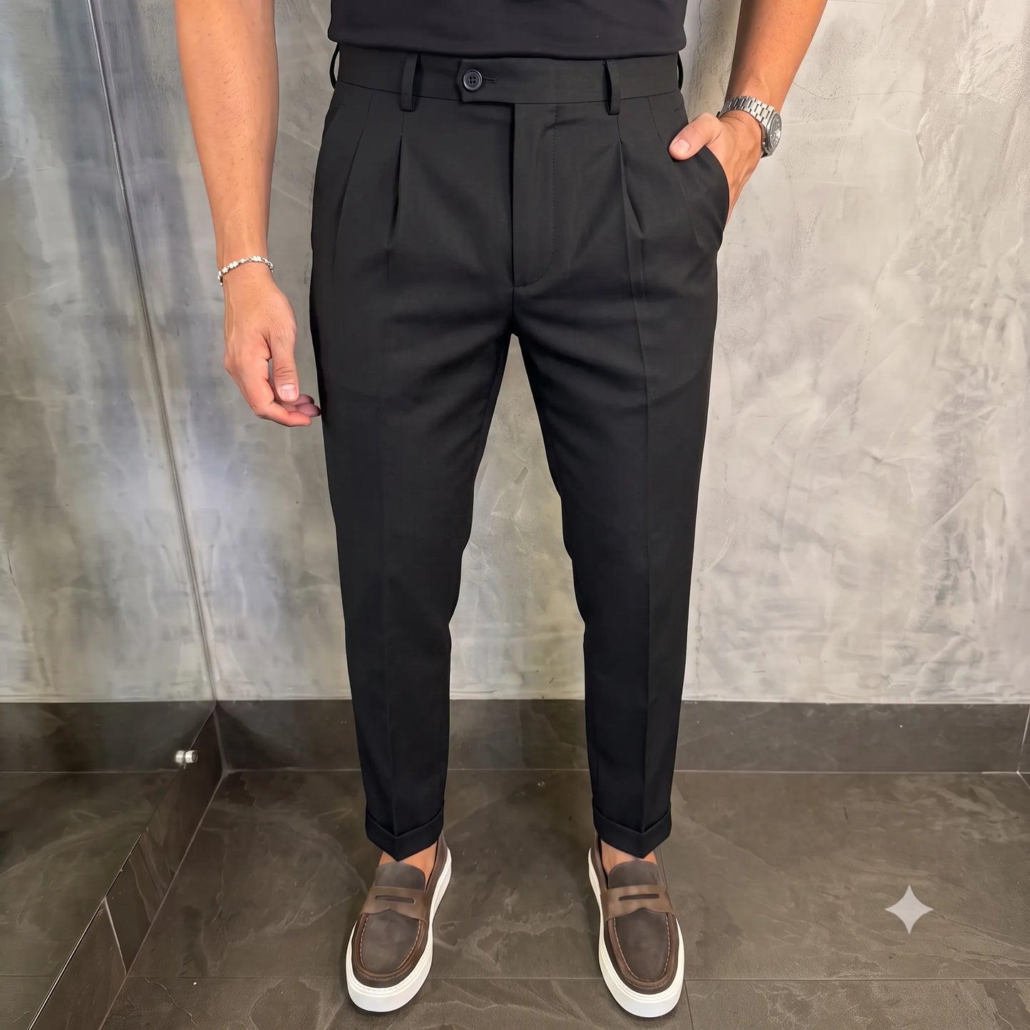 Calça Alfaiataria Urban - Malha Masculina Super Stretch
