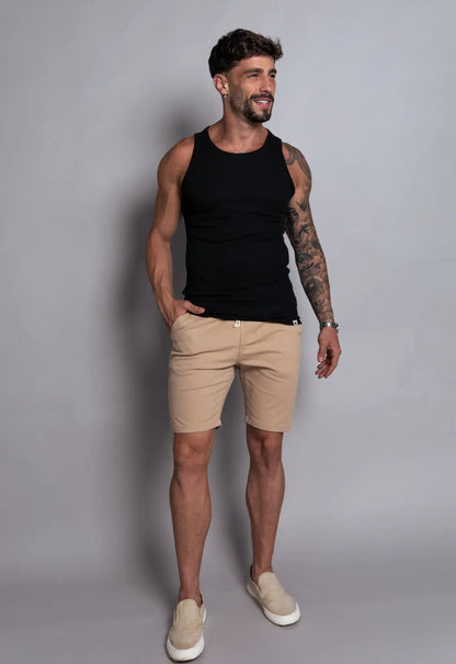 Camiseta Regata Americana Masculina Preta