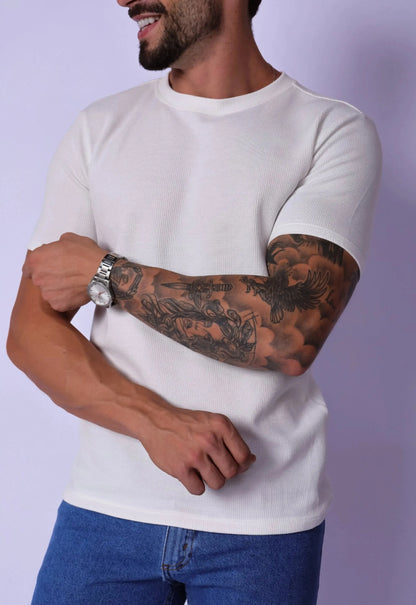 Camiseta Masculina Tricot Branca