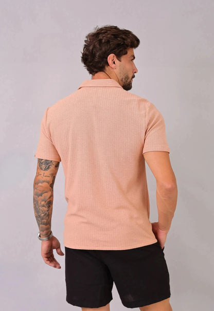 Camisa Masculina Tricot Bege