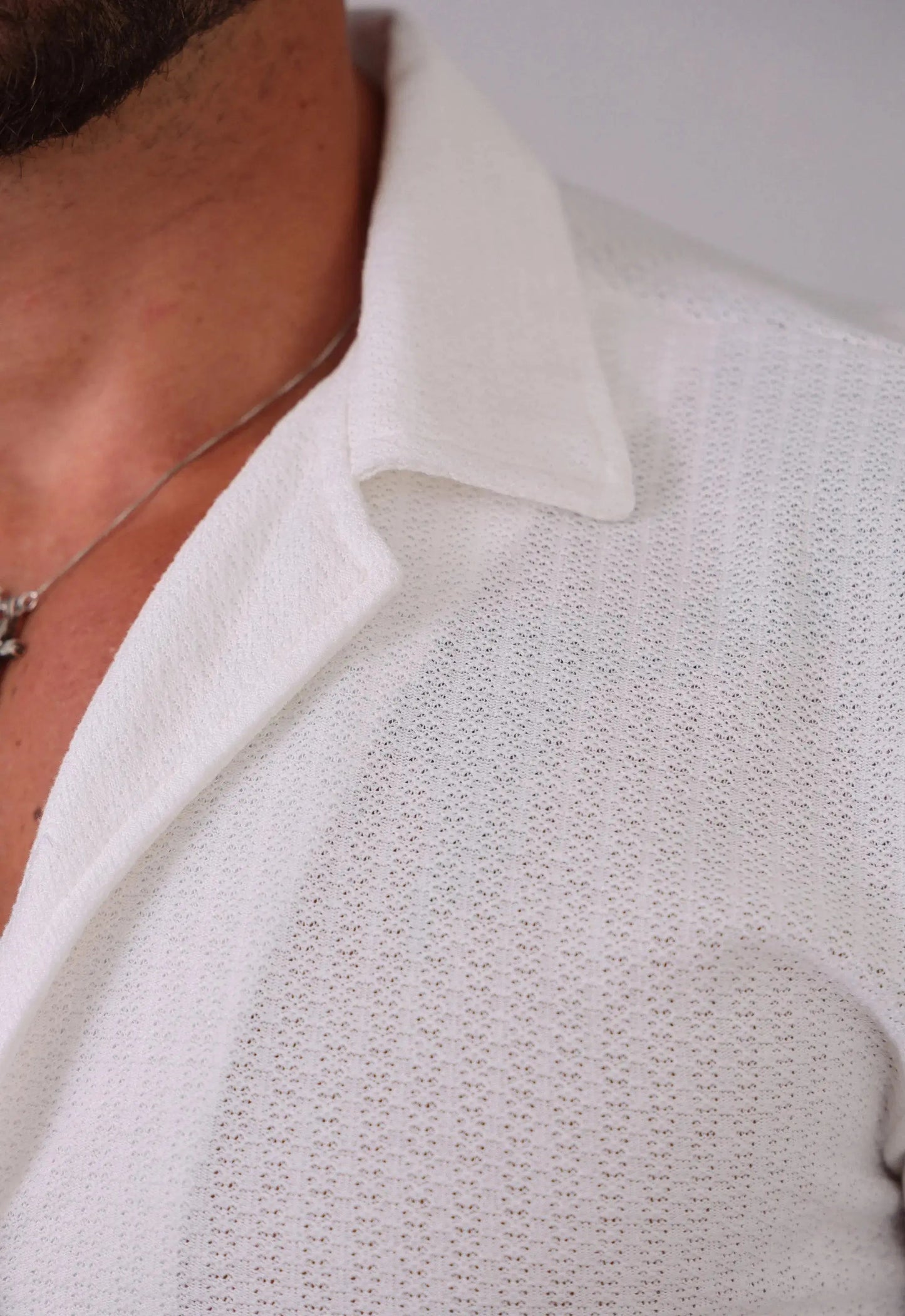 Camisa Masculina Tricot Branca