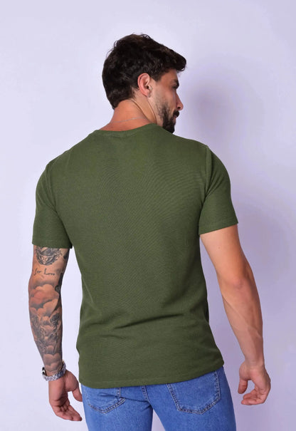 Camiseta Masculina Tricot Verde