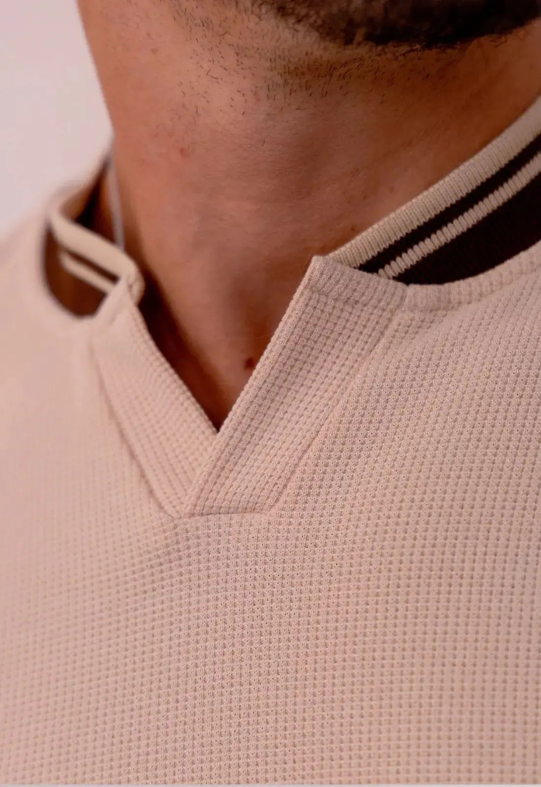 Camiseta Tricot Italiana Bege