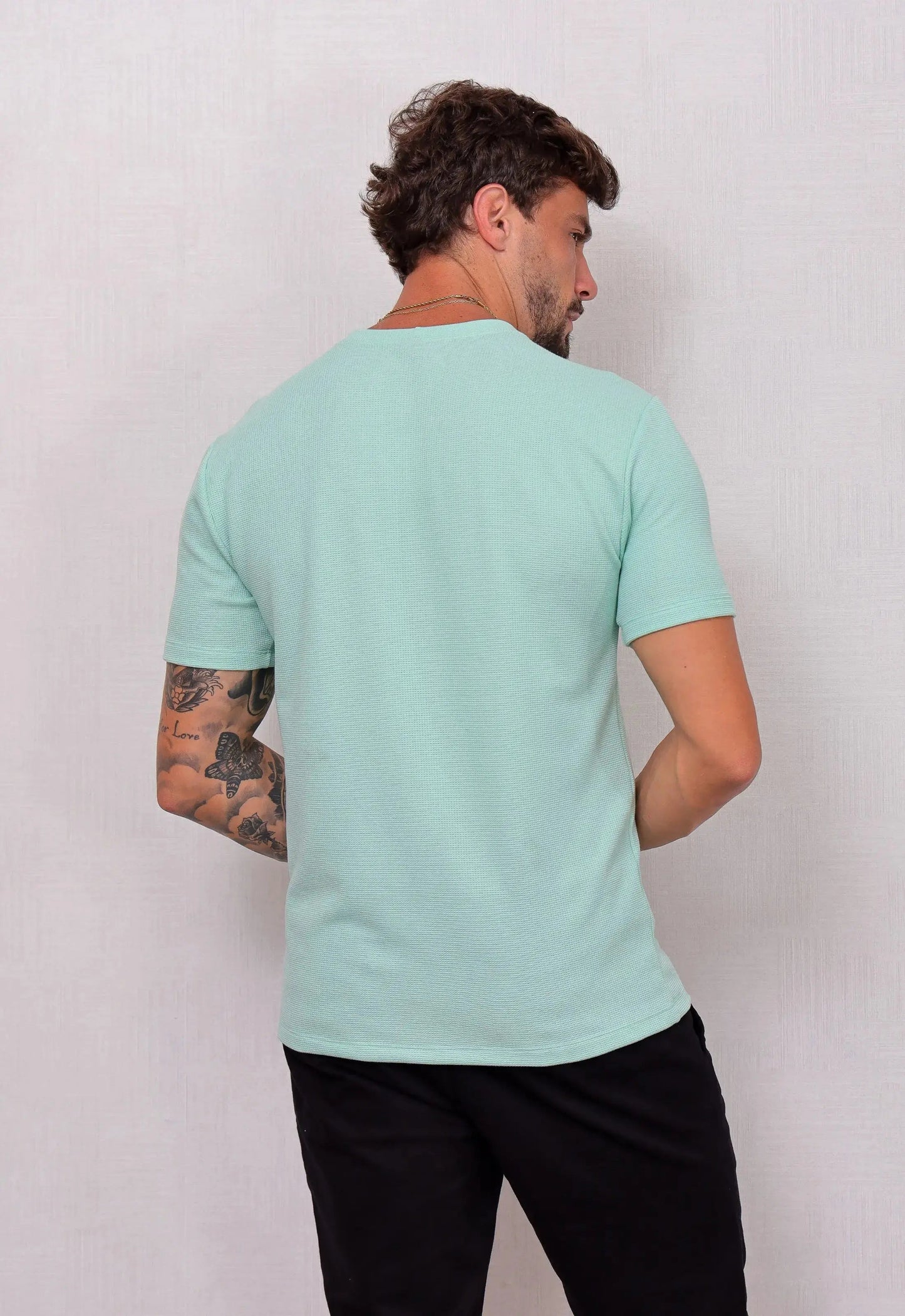 Camiseta Masculina Tricot Verde Claro