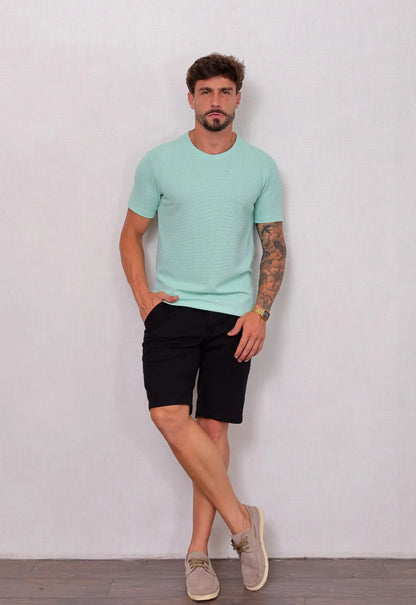 Camiseta Masculina Tricot Verde Claro