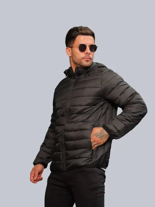 Jaqueta Puffer Gominho Premium com Capuz Removível
